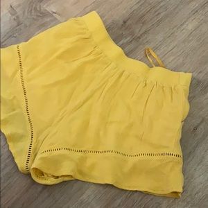 revolve yellow shorts
